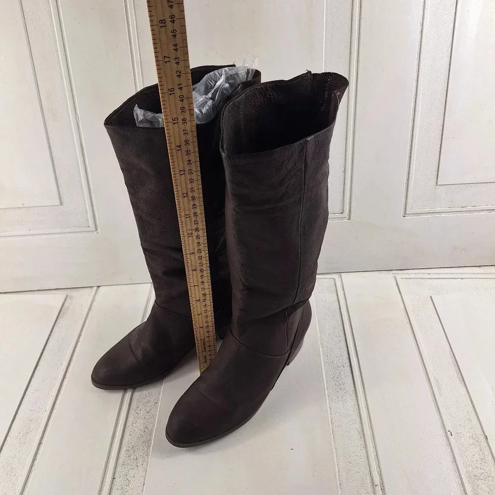 Savida Collection By Betco Brown Genuine Leather Womens Boots Sz 8